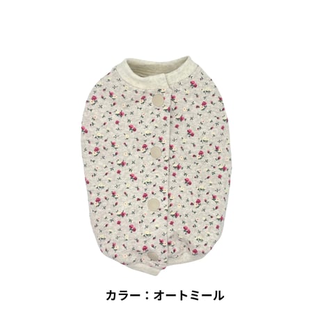 プチフラワー プリント バッグオープントップス