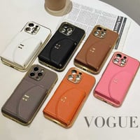 【お取り寄せ】ミラー＆カード収納付き iPhoneケース｜全6色