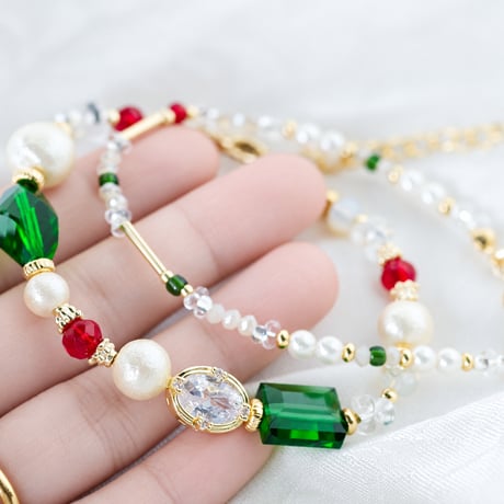レトロ喫茶メロンソーダ Ver.3｜重ね付けブレスレット