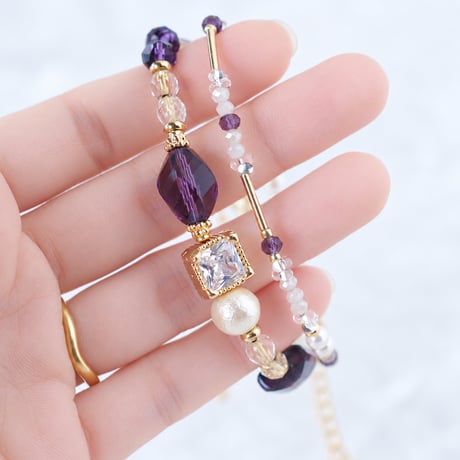 山葡萄ソーダ ver.2｜重ね付けブレスレット