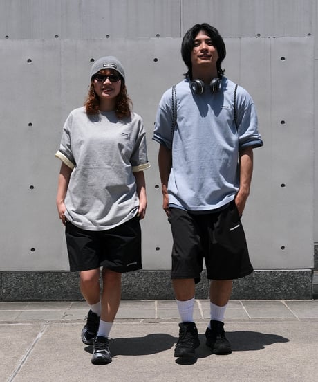 【Blue】Rubber tag tee