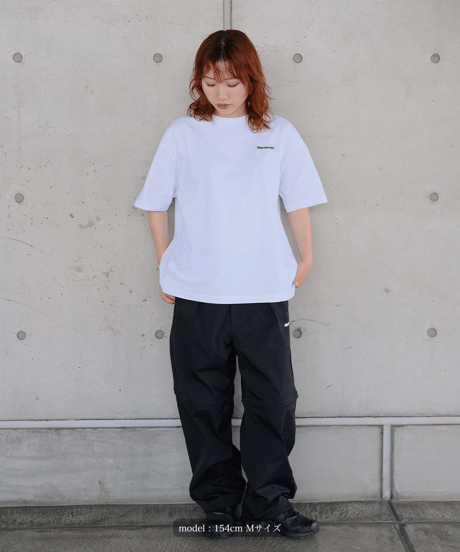 【White】logo tee