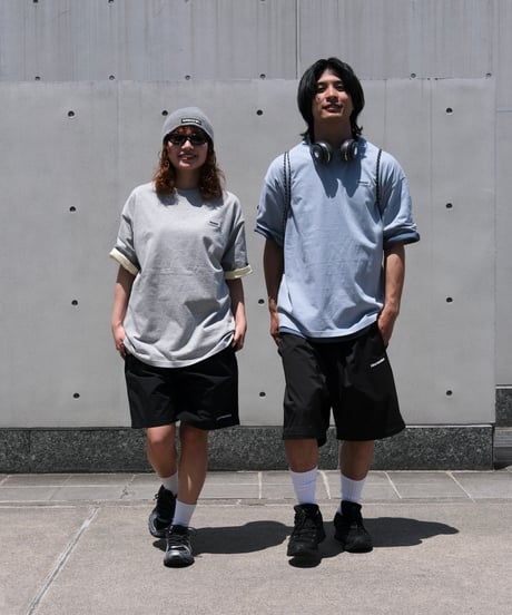 【Gray】Rubber tag tee