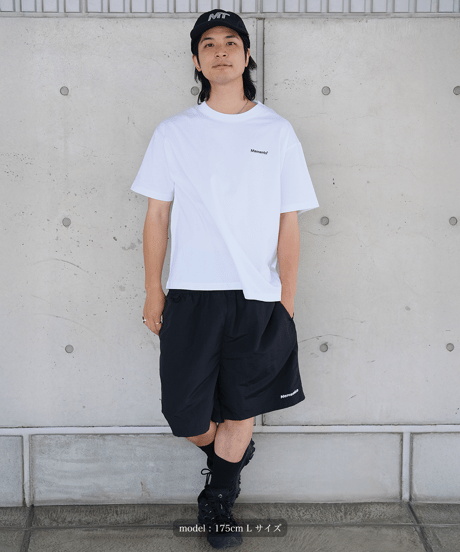 【White】logo tee