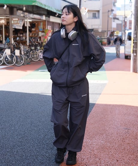 【Charcoal】nylon track jacket