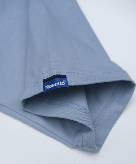 【Blue】Rubber tag tee