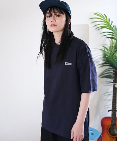 【Navy】Rubber tag tee
