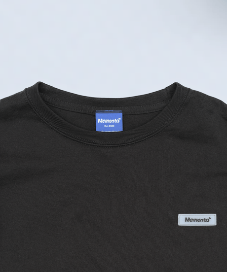 【Black】Rubber tag tee