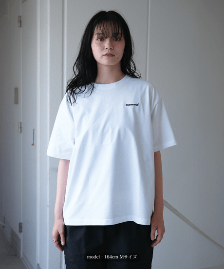 【White】logo tee