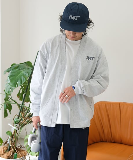 【Gray】M/T logo cardigan