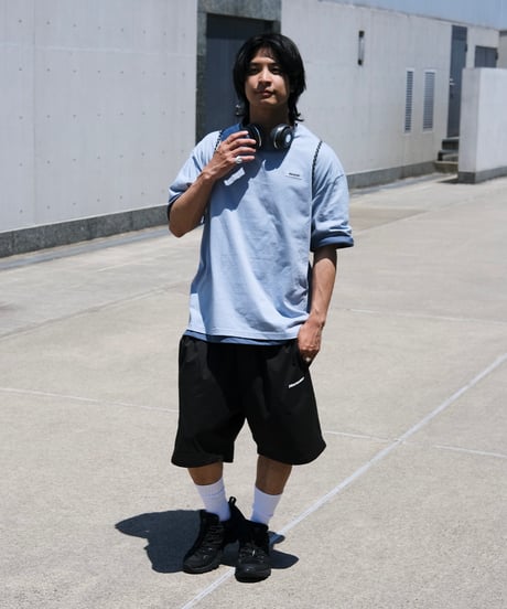 【Blue】Rubber tag tee