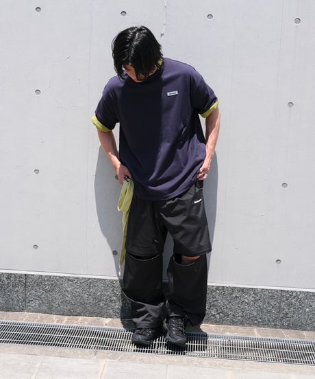 【Navy】Rubber tag tee