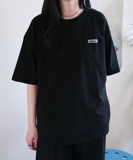 【Black】Rubber tag tee