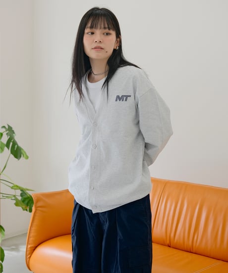【Gray】M/T logo cardigan