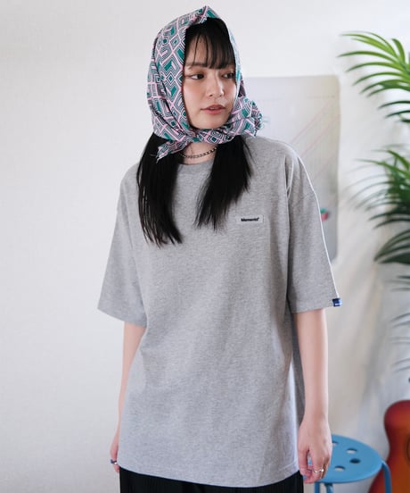【Gray】Rubber tag tee