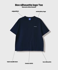【Navy】logo tee