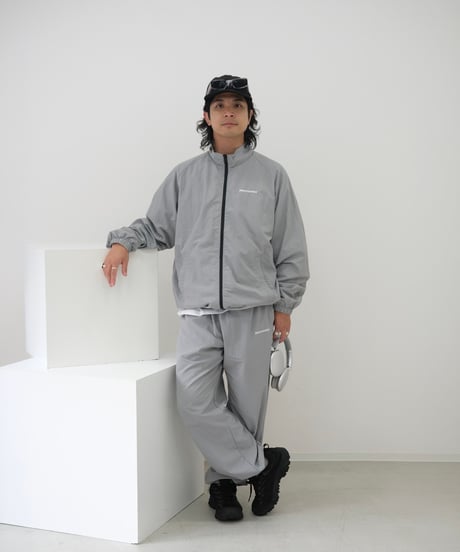 【Gray】nylon track jacket