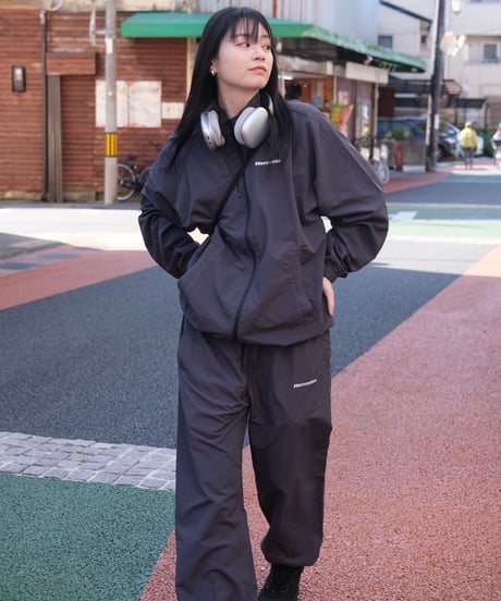 【Charcoal】nylon track jacket