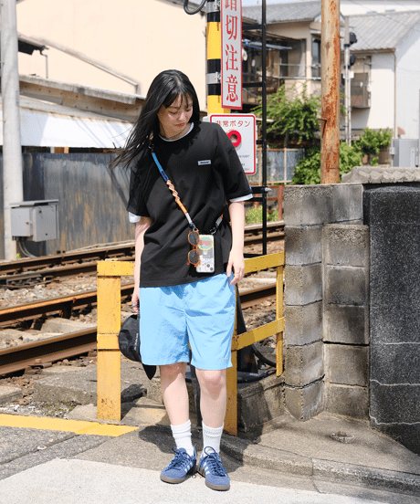 【Black】Rubber tag tee