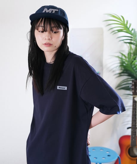 【Navy】Rubber tag tee