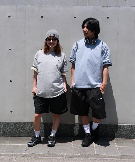 【Blue】Rubber tag tee