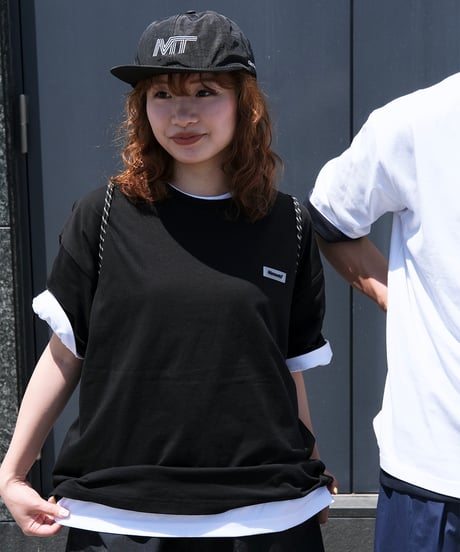 【Black】Rubber tag tee