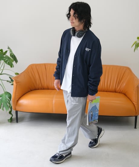 【Navy】M/T logo cardigan