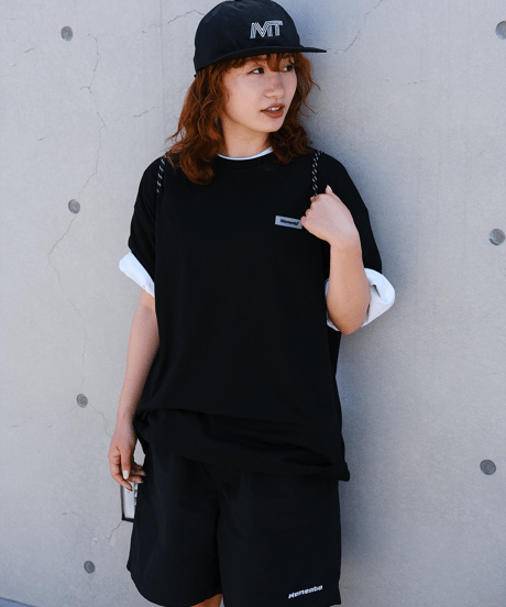 【Black】Rubber tag tee
