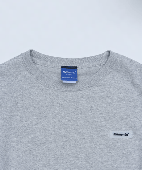 【Gray】Rubber tag tee