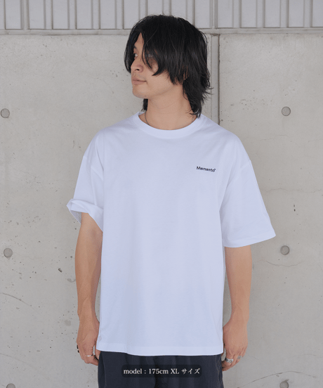 【White】logo tee
