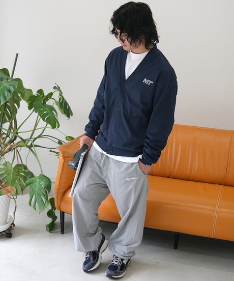 【Navy】M/T logo cardigan