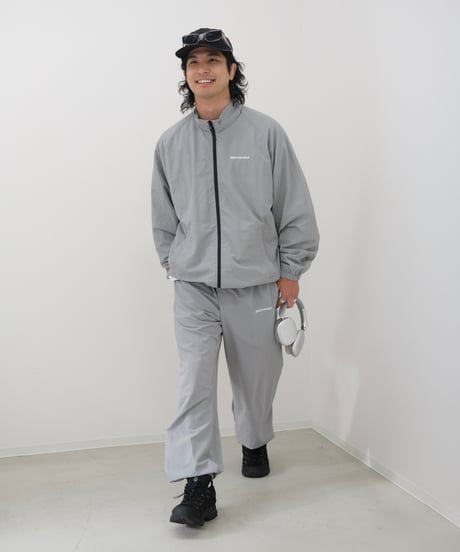 【Gray】nylon track jacket