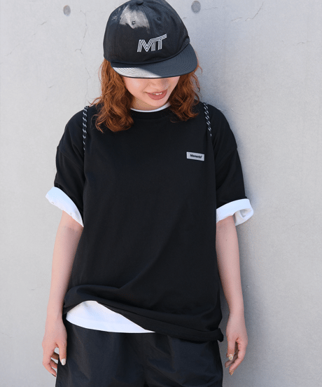 【Black】Rubber tag tee