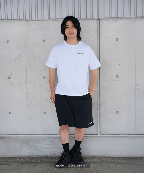 【White】logo tee