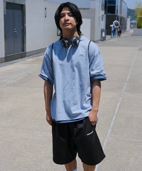 【Blue】Rubber tag tee