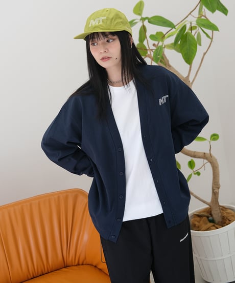 【Navy】M/T logo cardigan