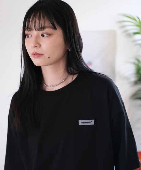 【Black】Rubber tag tee