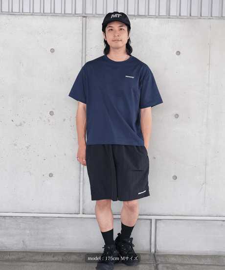 【Navy】logo tee