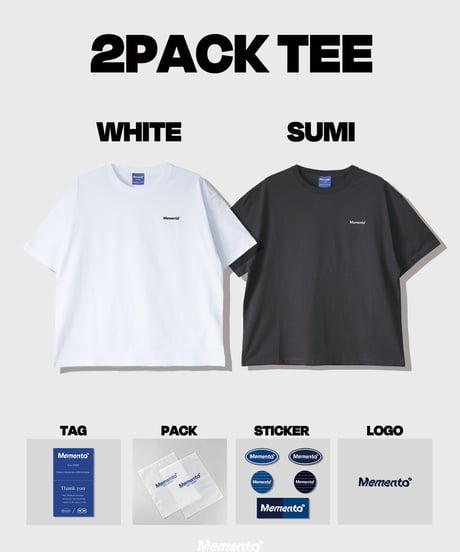 2PACK TEE  CUSTOM （Mサイズ）