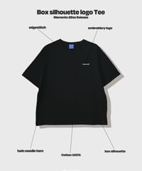 【Black】logo tee