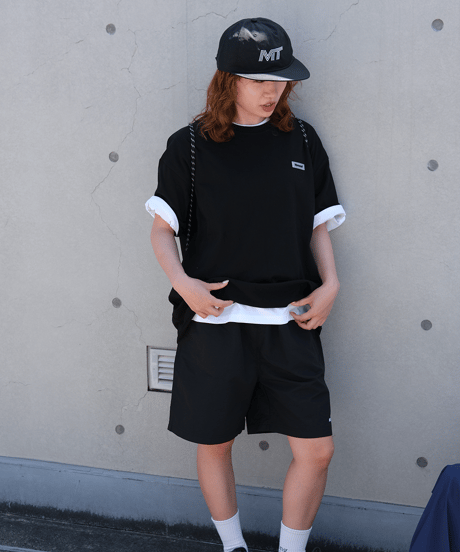 【Black】Rubber tag tee