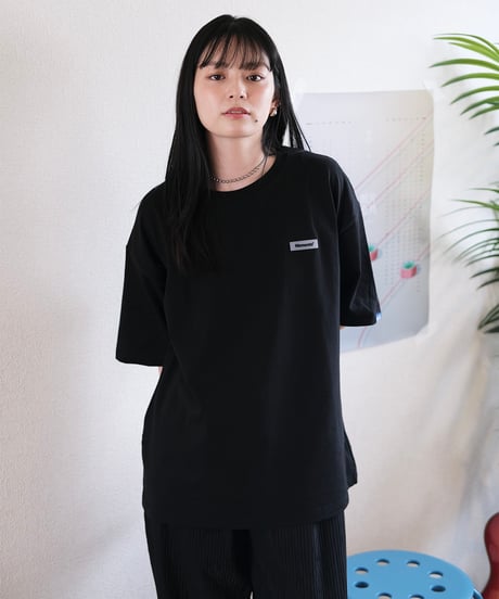 【Black】Rubber tag tee