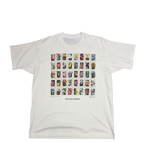 【XL】1992's USPS STAMP WILDFLOWERS TEE