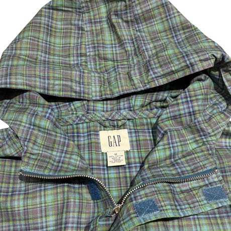 【M】90S GAP PLAID ANORAK