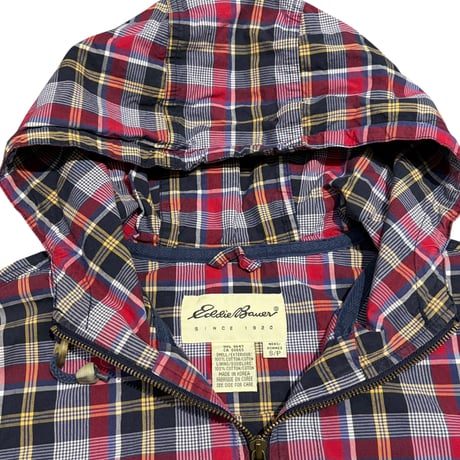 【S】90S EDDIE BAUER PLAID ANORAK
