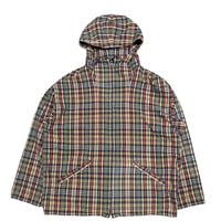 【M】90S J.CREW PLAID FULL ZIP ANORAK