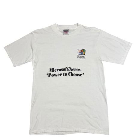 【L】90S MICROSOFT TEE / POWER TO CHOOSE
