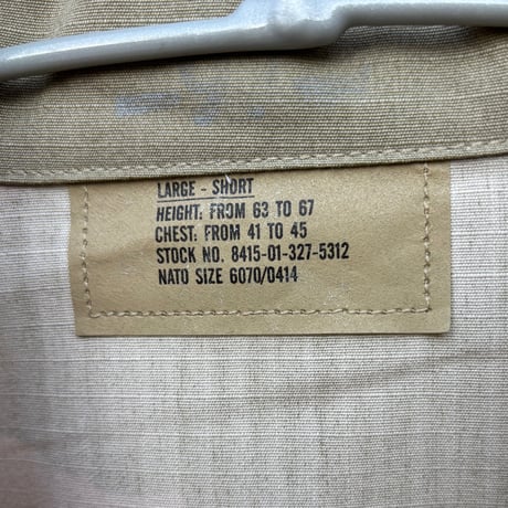 00's deadstock  "3COLOR DESERT BDU SHIRT"