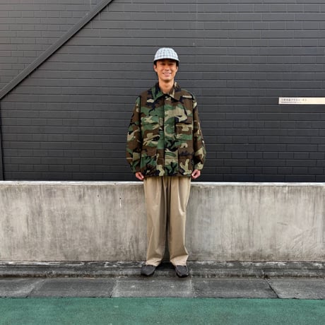 80's deadstock US Military "Woodland BDU shirt"