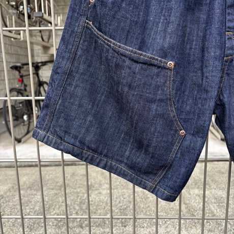 RELAX FIT "Double Knee pocket denim Beachshorts"